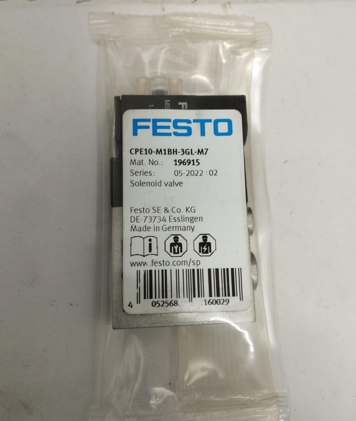 Festo Pneumatic Solenoid Valve CPE10-M1BH-3GL-M7, 196915