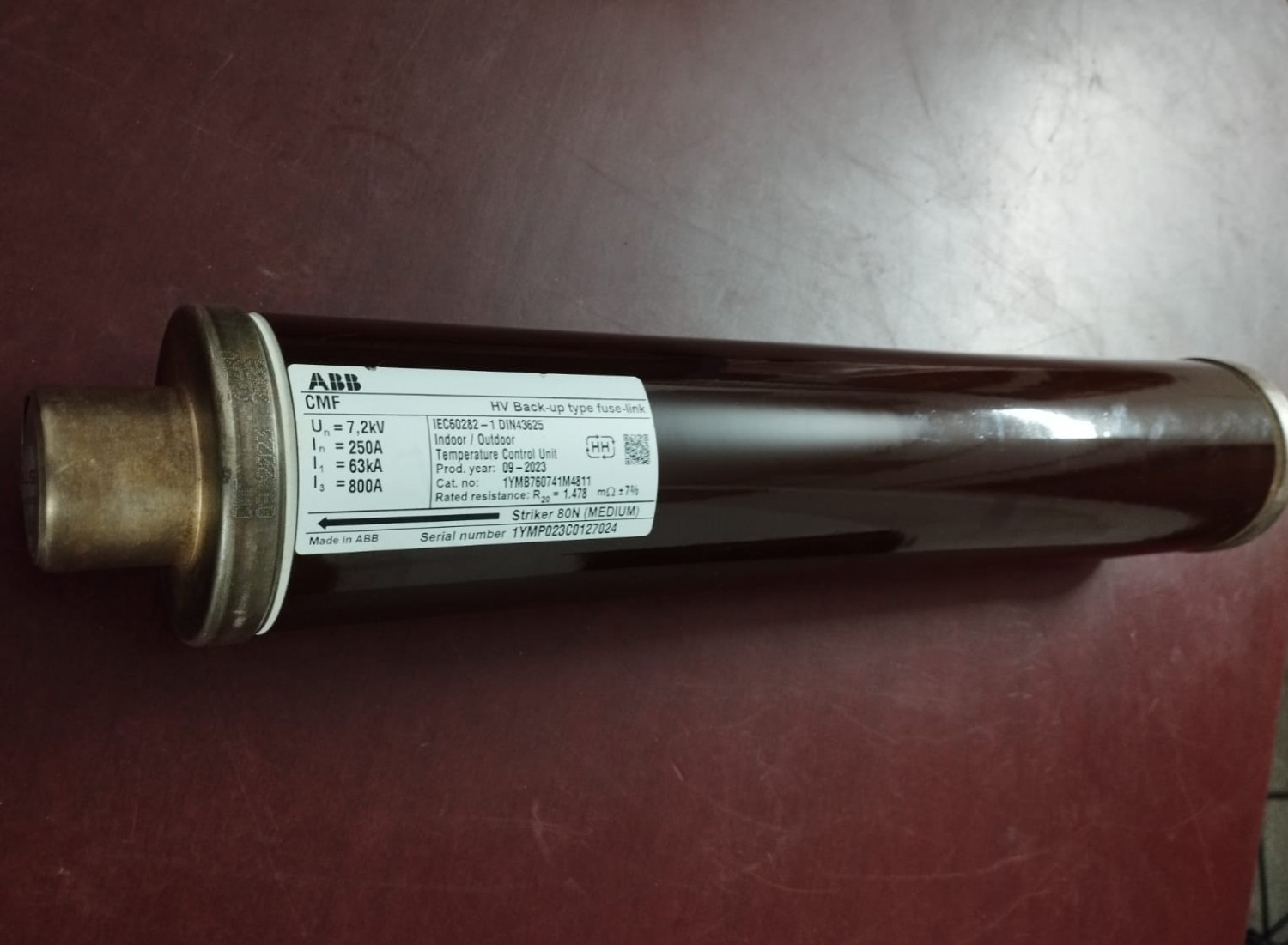 ABB CMF High Voltage Back-Up Type Fuse-Link 1YMP023C0127024 | Brand New |