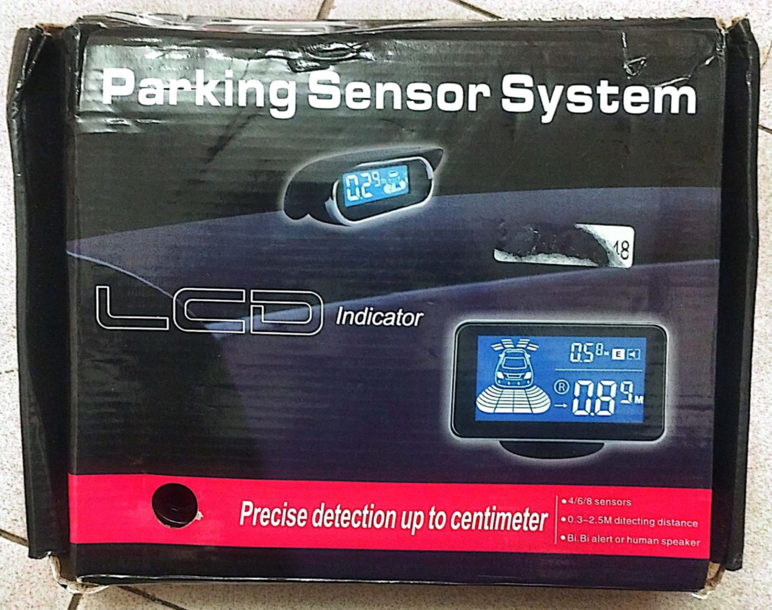 LCD Parking Sensor System With Digital Distance Display And Audio Alerts | Brand New |