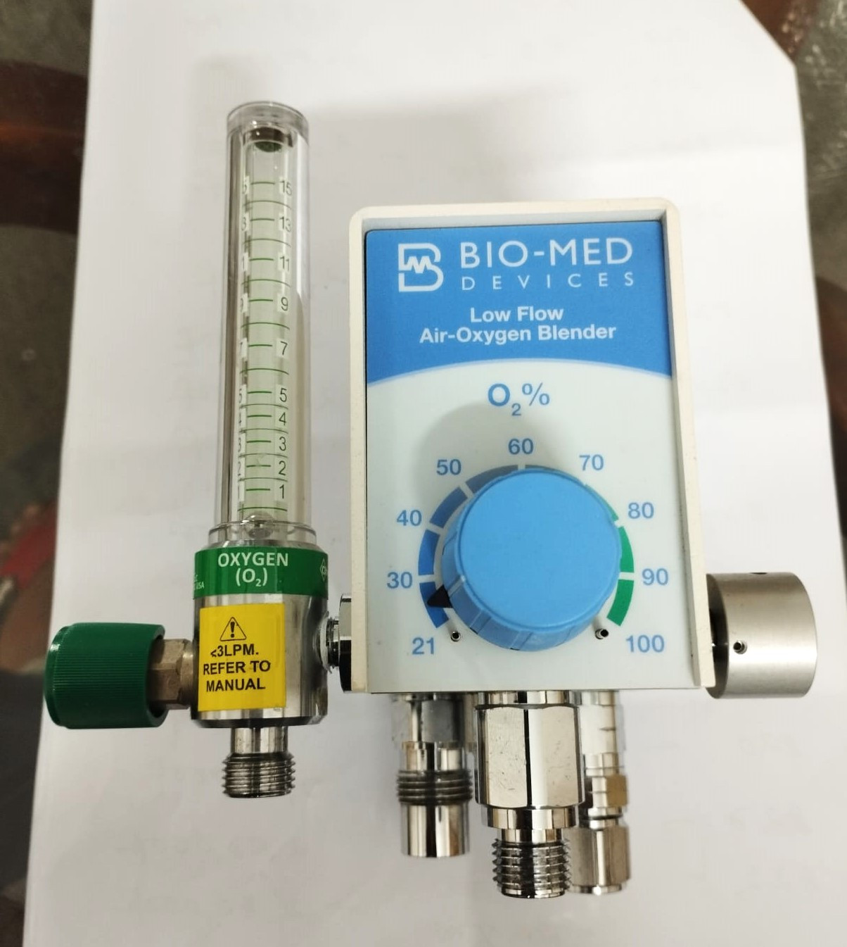 Bio-Med Devices Low Flow Air-Oxygen Blender 2003FL, BX2558101