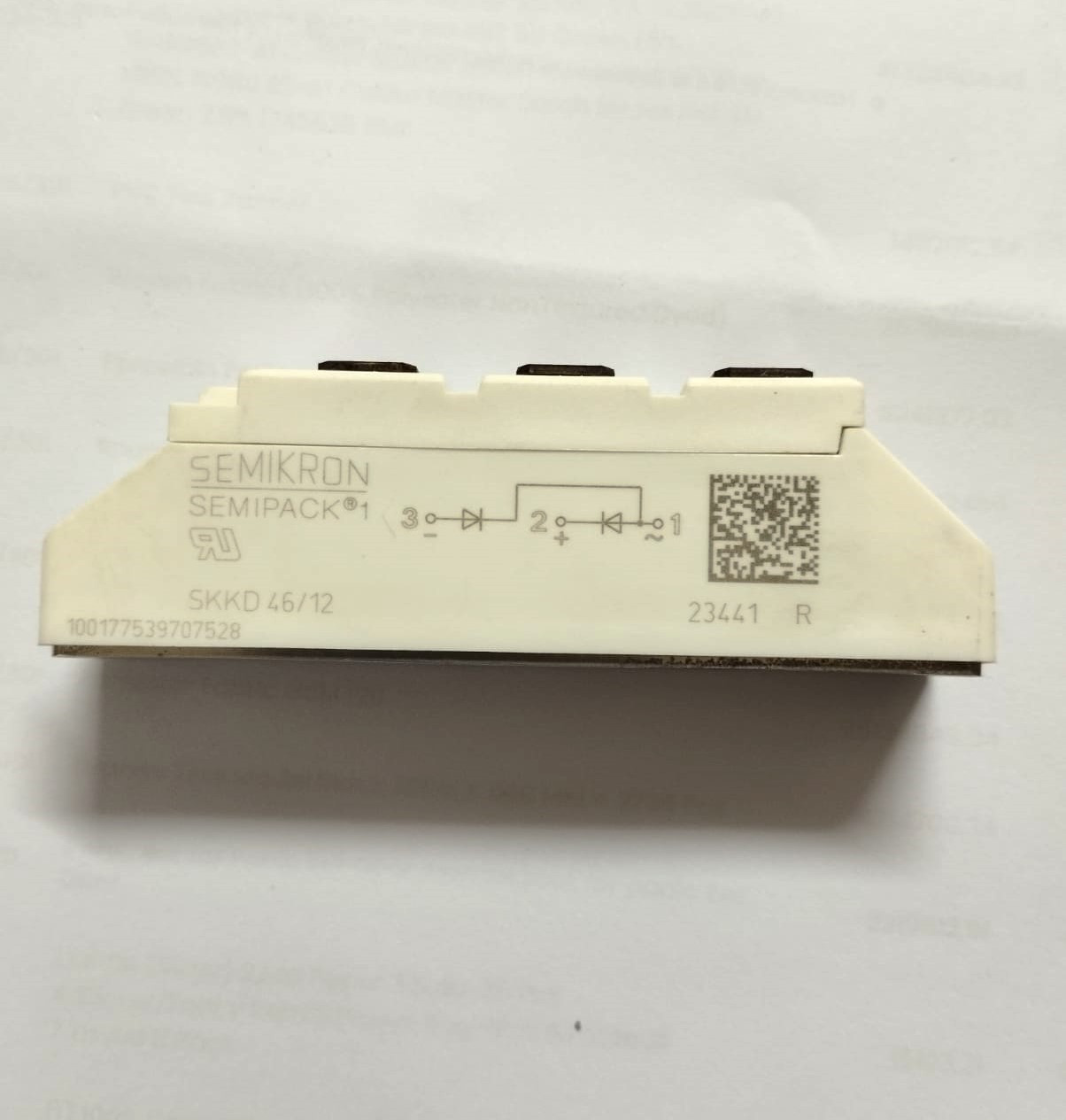 Semikron Semipack 1 Power Diode Module SKKD 46/12