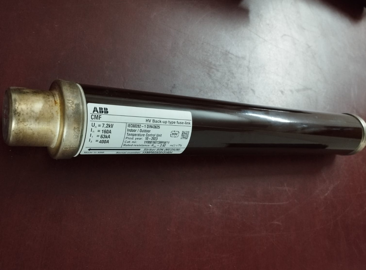ABB CMF High Voltage Back-Up Type Fuse-Link 1YMP023C0131934 | Brand New |