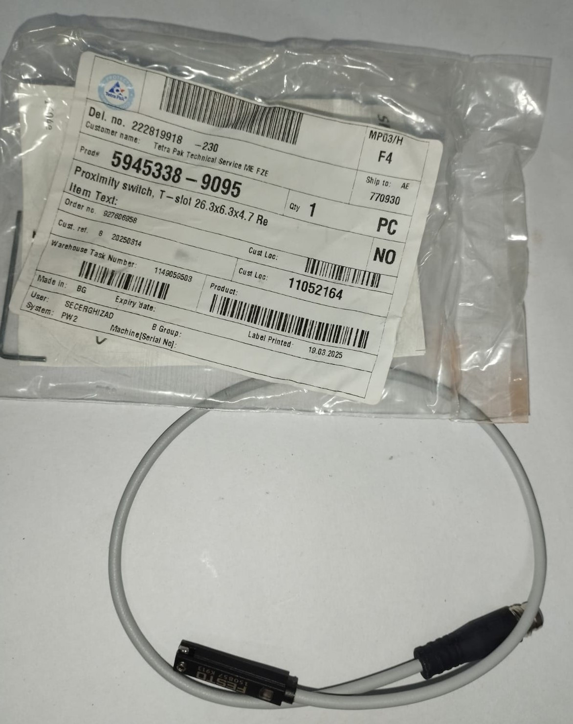 Festo Magnetic Proximity Sensor SME-8-S-LED-24, 150857