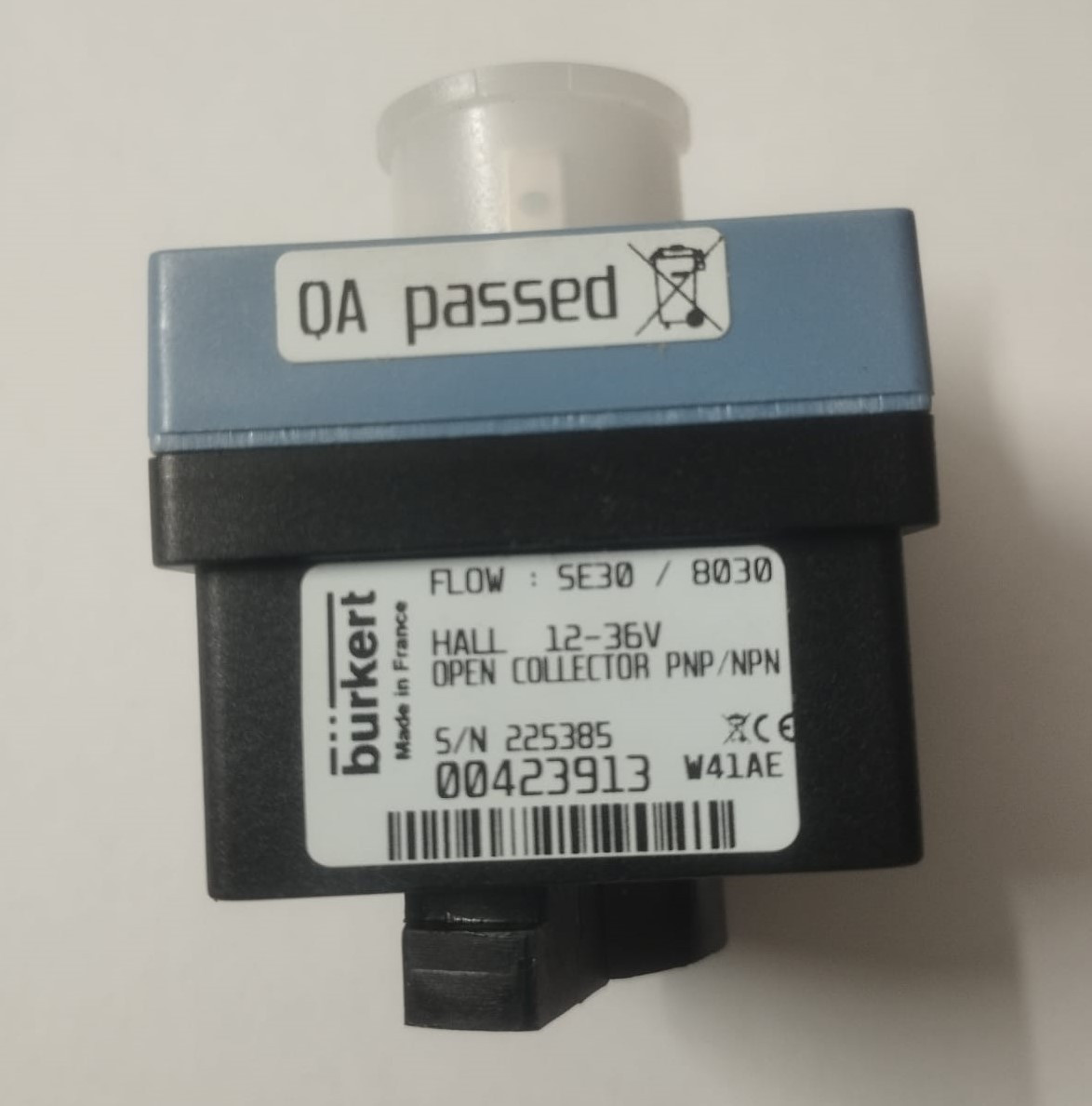 Bürkert Inline Flow Sensor 8030-SE30, 00423913, 225385 | Brand New |