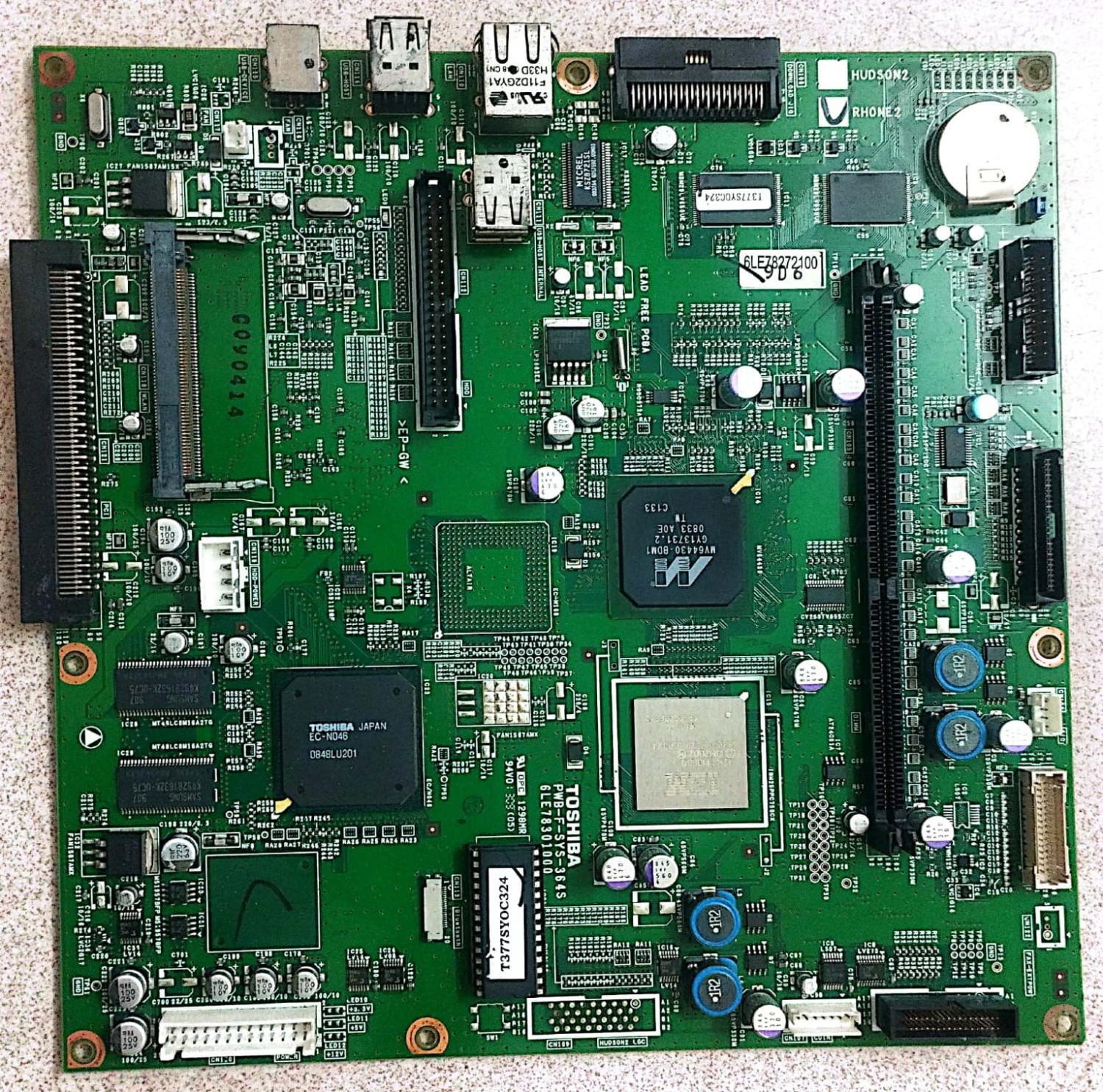 Toshiba Main Logic Network System Board PWB-F-SYS-364S, 6LE78301000