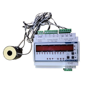 MULTISER Network Analyser DIN-100 A–High-Precision DIN Rail Mount Network Analyzer for Voltage, Current, Power & Energy Monitoring