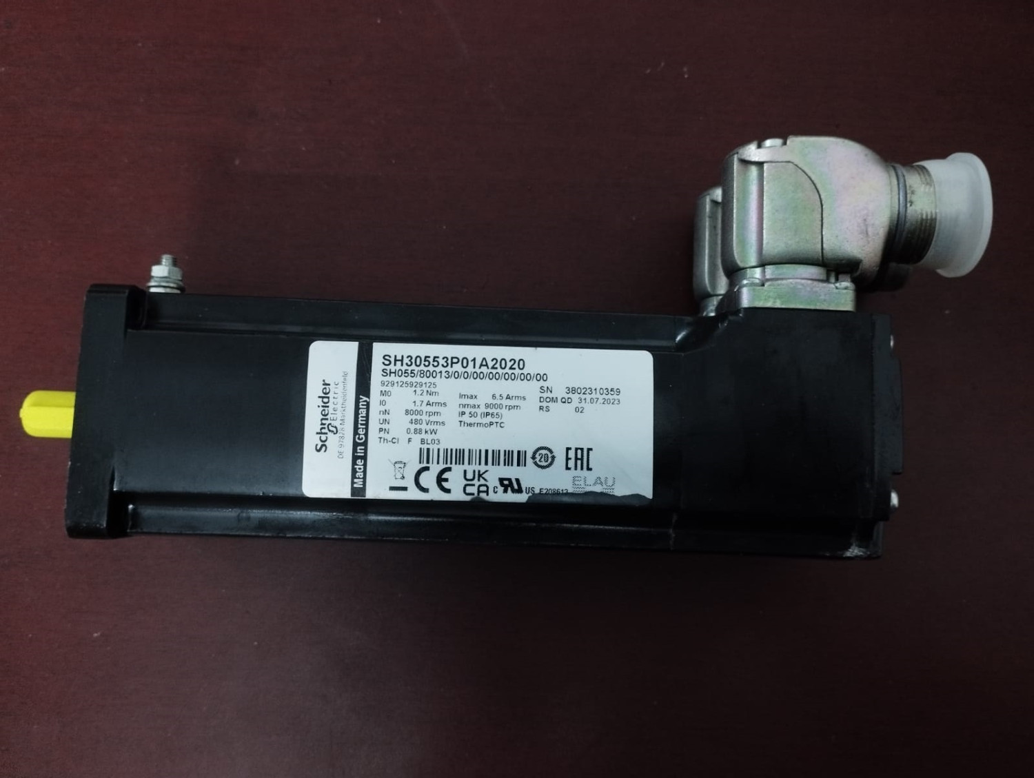Schneider Electric AC Brushless Servo Motor SH30553P01A2020, 3802310359 | Brand New |