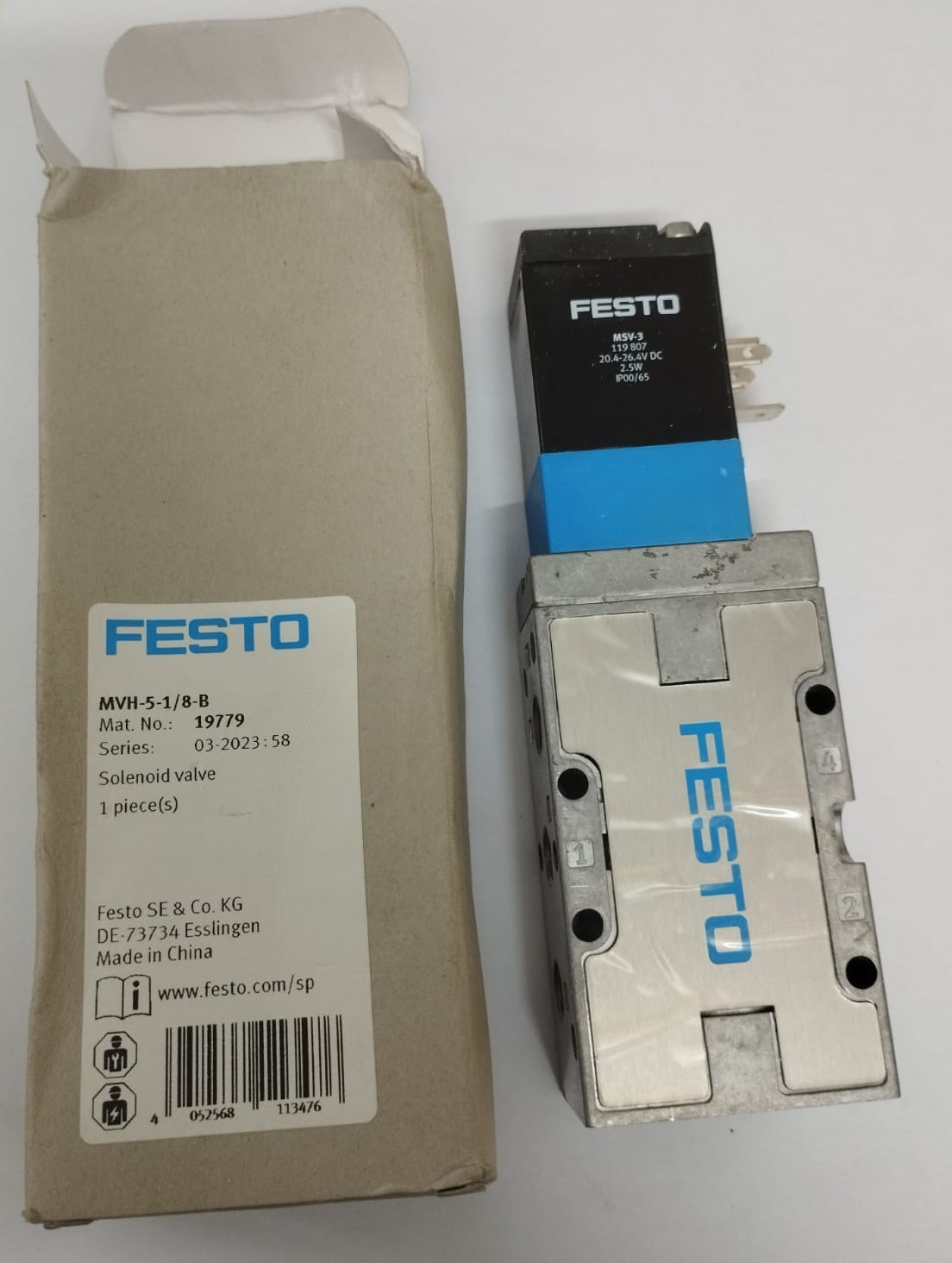 Festo Solenoid Valve MVH-5-1/8-B