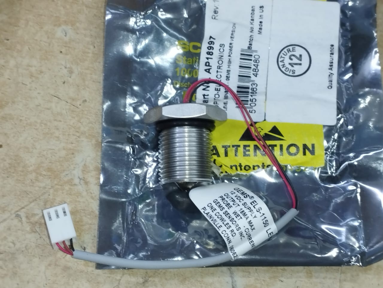 Auto Electronics Level Sensor AP18997 |Brand New|