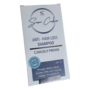 Sam Cinkir Original Anti-Hair Loss Shampoo–Clinically Proven Formula with Procapil, Biotin, Niacin, Keratin, Folic Acid, Ginseng, Ginkgo & Provitamin B5–pH 5.5–Fast-Acting Advanced Complex for Thicker